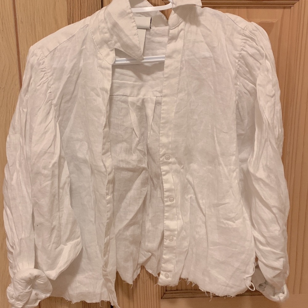 blouse with front button